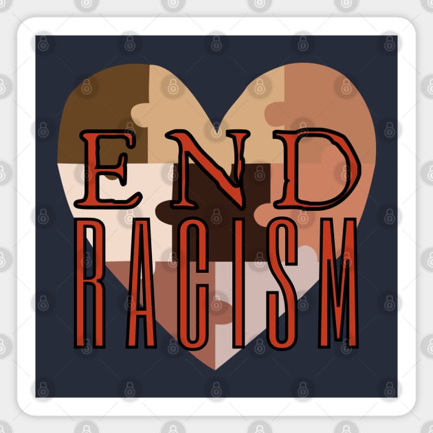 End Racism Sticker by HobbyAndArt